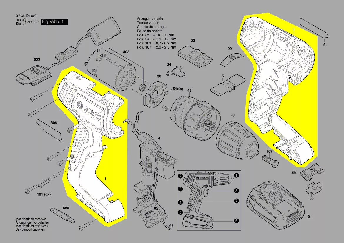 Coquille réf. 1 605 806 65U Bosch